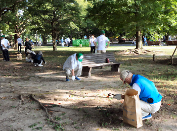 平和記念公園一斉清掃