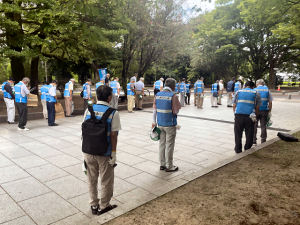 今年も広島平和記念公園一斉清掃を行いました